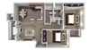 two bedroom floorplan