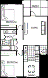 Two Bedroom One Bath