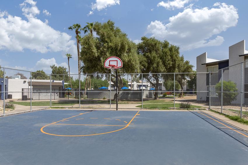 the basketball court at the preserve