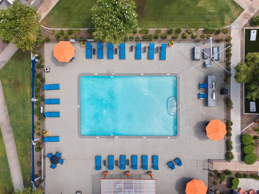 arial view of the pool at the resort at longboat key club