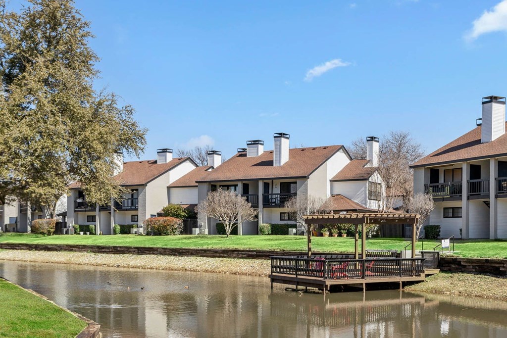 Deck overlooking the lake