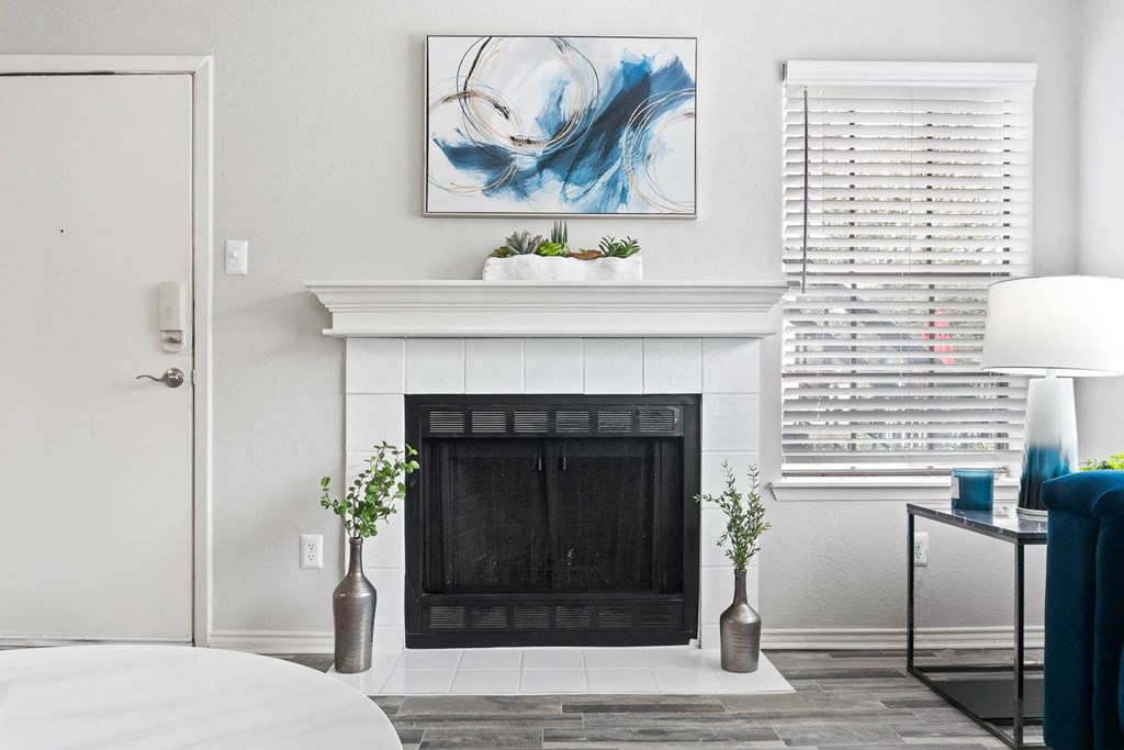 Living Room and Fireplace
