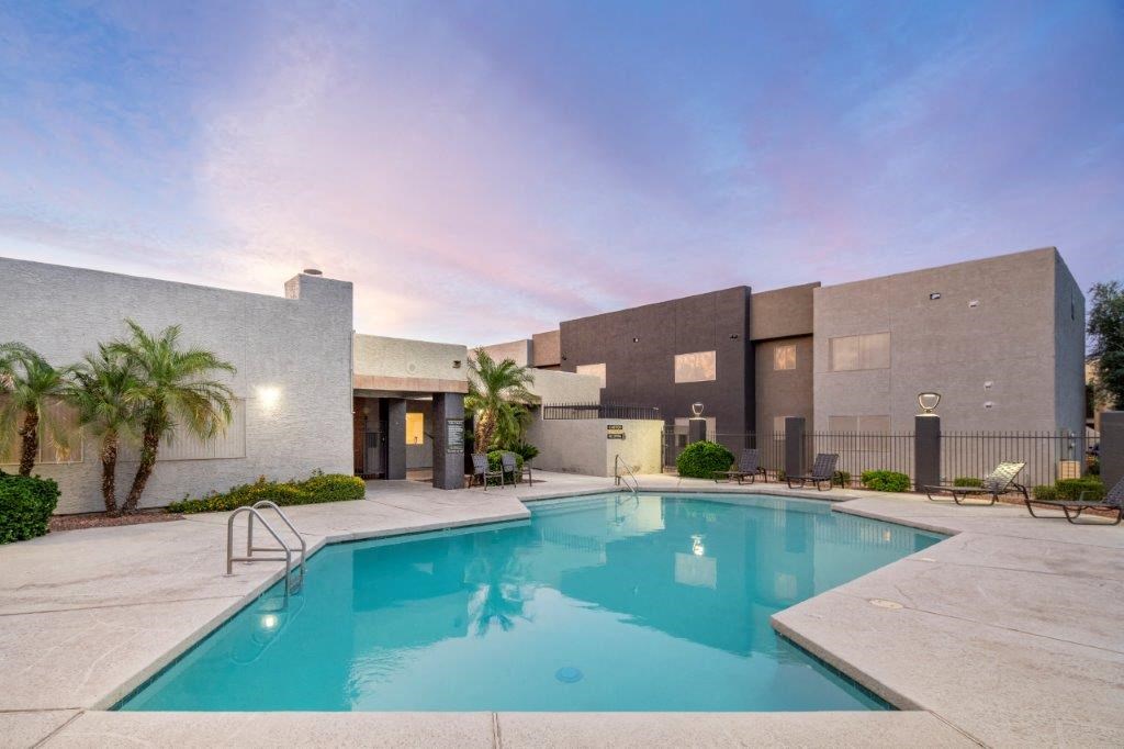 Newport Pool at Twilight, Newport, Avondale, AZ