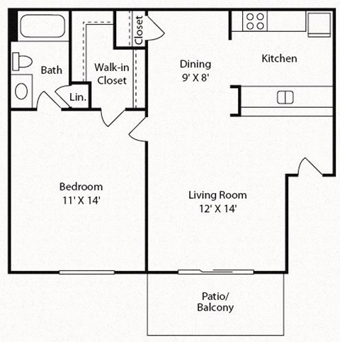 One bedroom one bathroom
