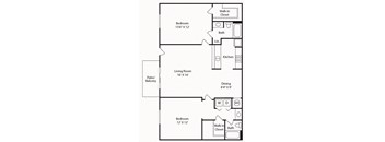 two bedroom two bathroom