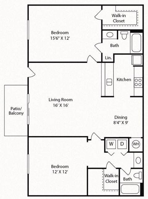two bedroom two bathroom