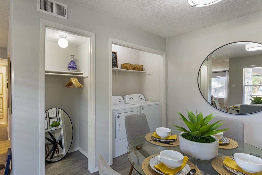 Dining Room and Washer and Dryer