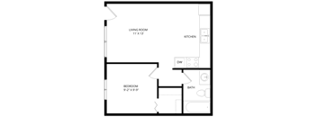 One bedroom one bathroom