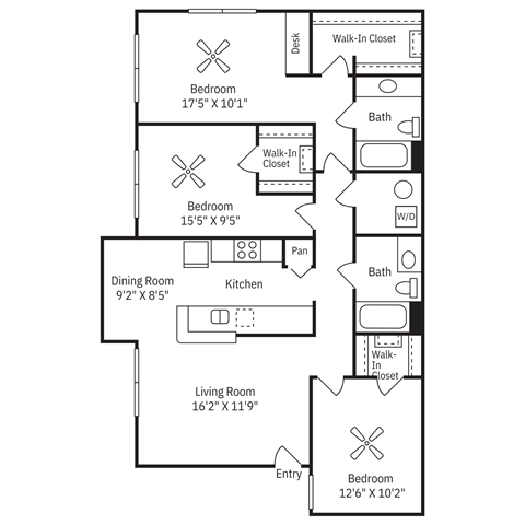 a floor plan of a house with a bedroom and a living room