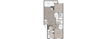 a floor plan of a 1 bedroom apartment