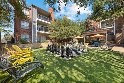 Outdoor Game Court and Grilling Station