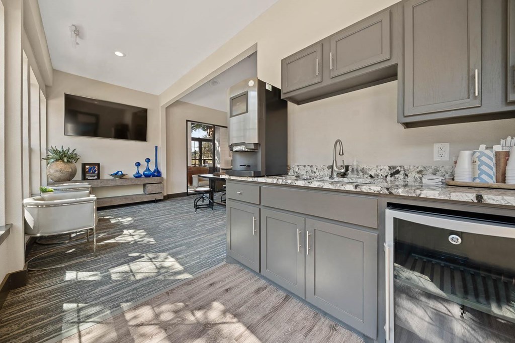 Leasing Center and Resident Lounge with Full Kitchen