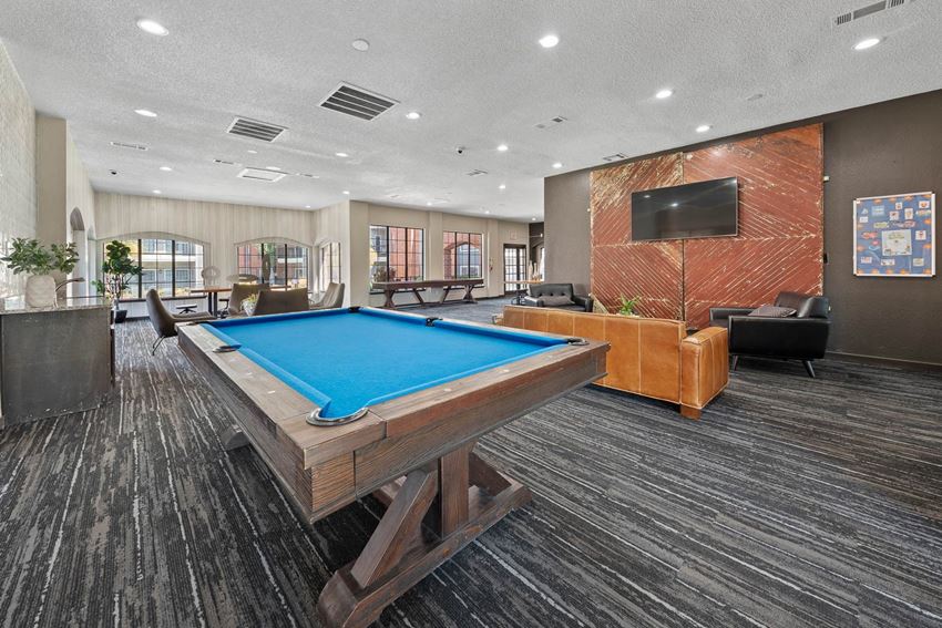 Leasing Center and Resident Lounge with Billiards - Photo Gallery