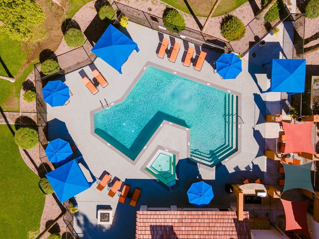 Swimming Pool and Spa - Aerial View