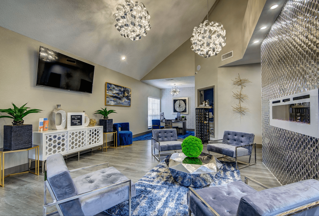 Resident Clubhouse with shuffleboard table