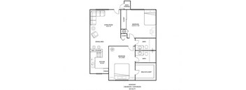 two bedroom floorplan