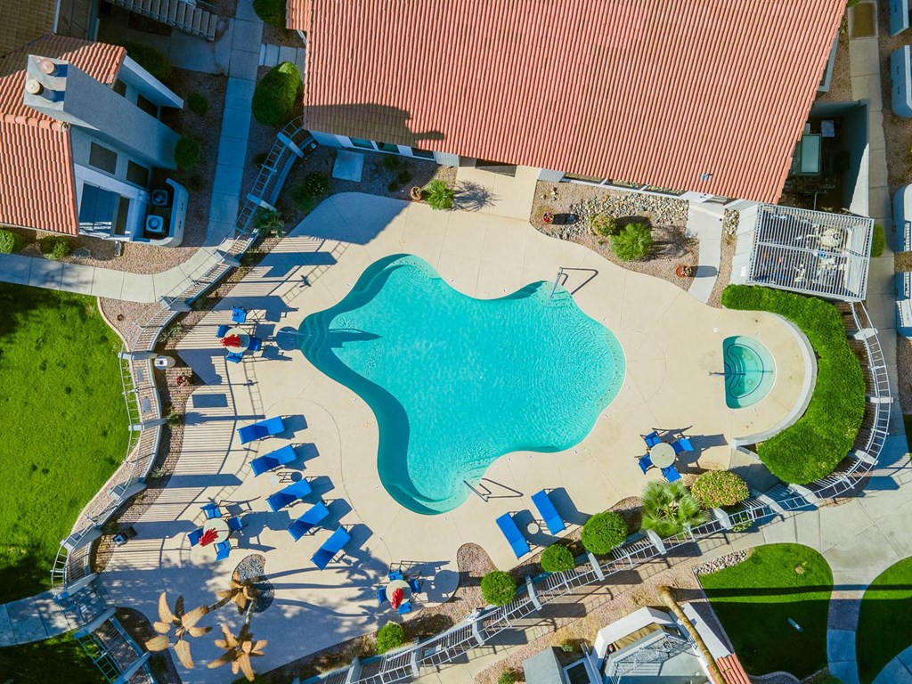 Swimming Pool Aerial View