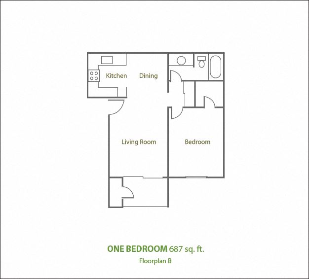 One Bedroom Medium
