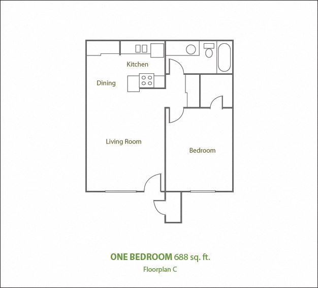 One Bedroom Large