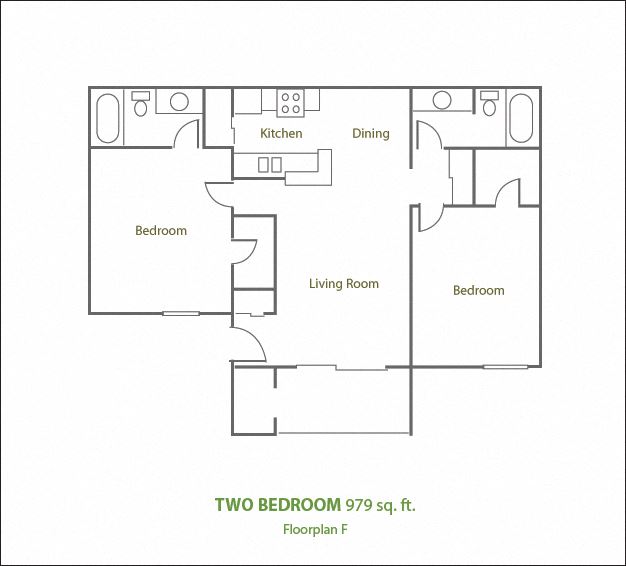 Two Bedroom Two Bathroom
