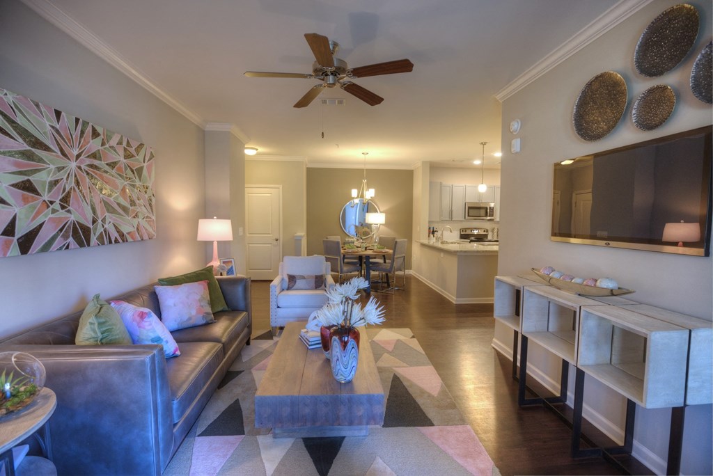 Langley Pointe Apartments | Designer Living Rooms