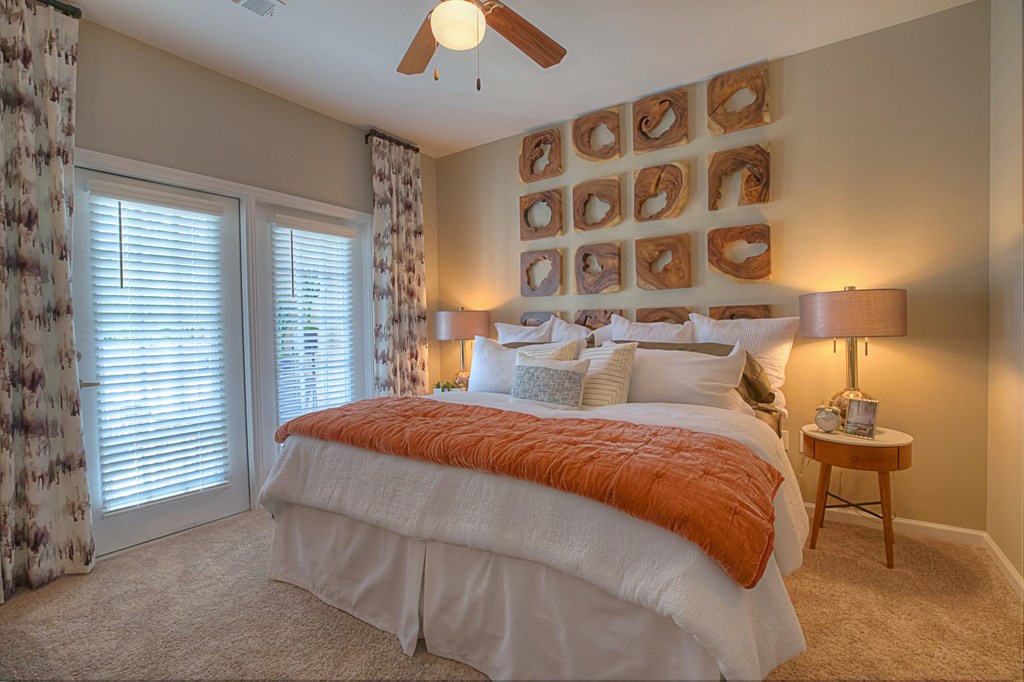 Lullwater at Jennings Mill | Spacious Bedroom w/ Patio Access