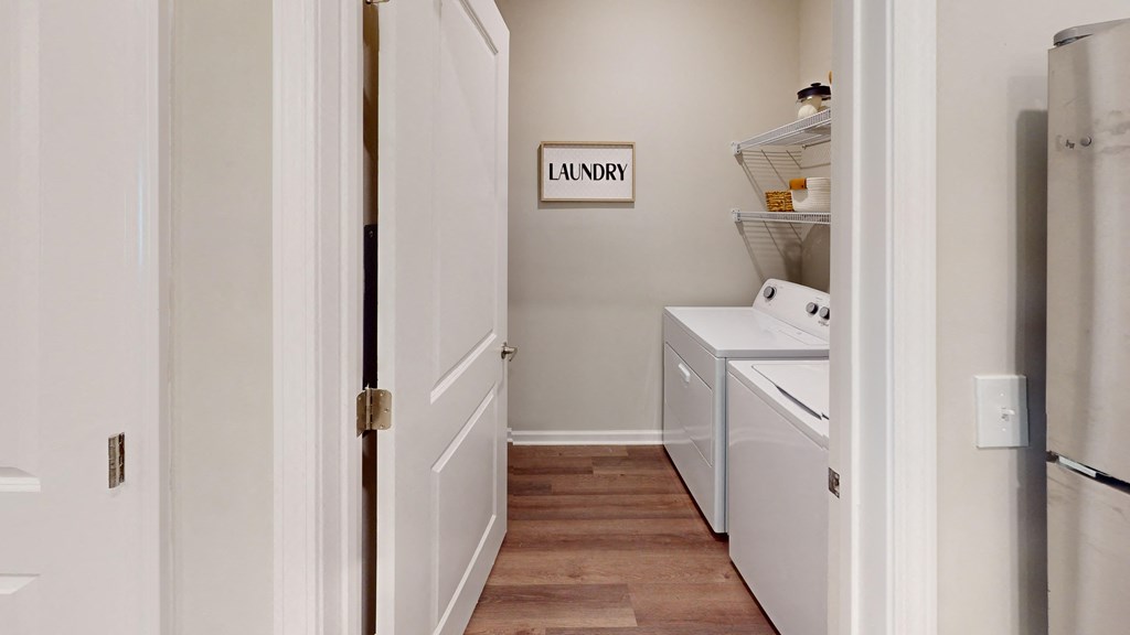 Langley Pointe Apartments | Laundry Room w/ Washer & Dryer