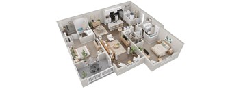 Langley Pointe Apartments I B1G I Two Bedroom Two Bathroom