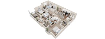 Lullwater at Bass | The Glen | Three Bedroom Two Bathroom