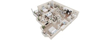 Lullwater at Bass | The Sylvan | Two Bedroom Two Bathroom