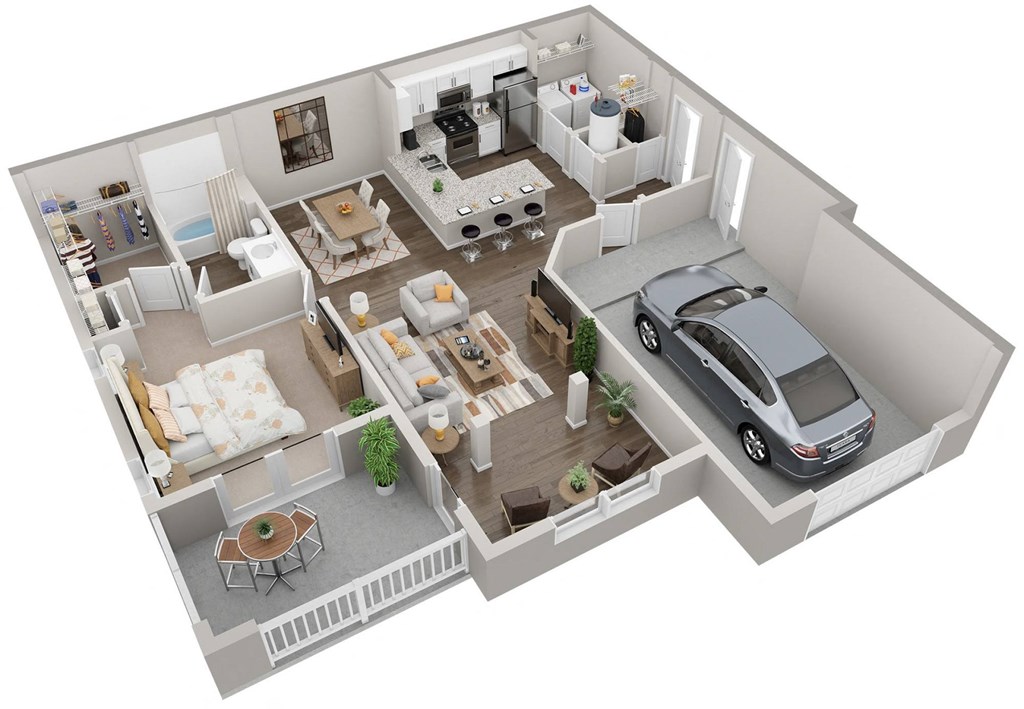 Lullwater at Jennings Mill I A2 I One Bedroom One Bathroom w/ Garage