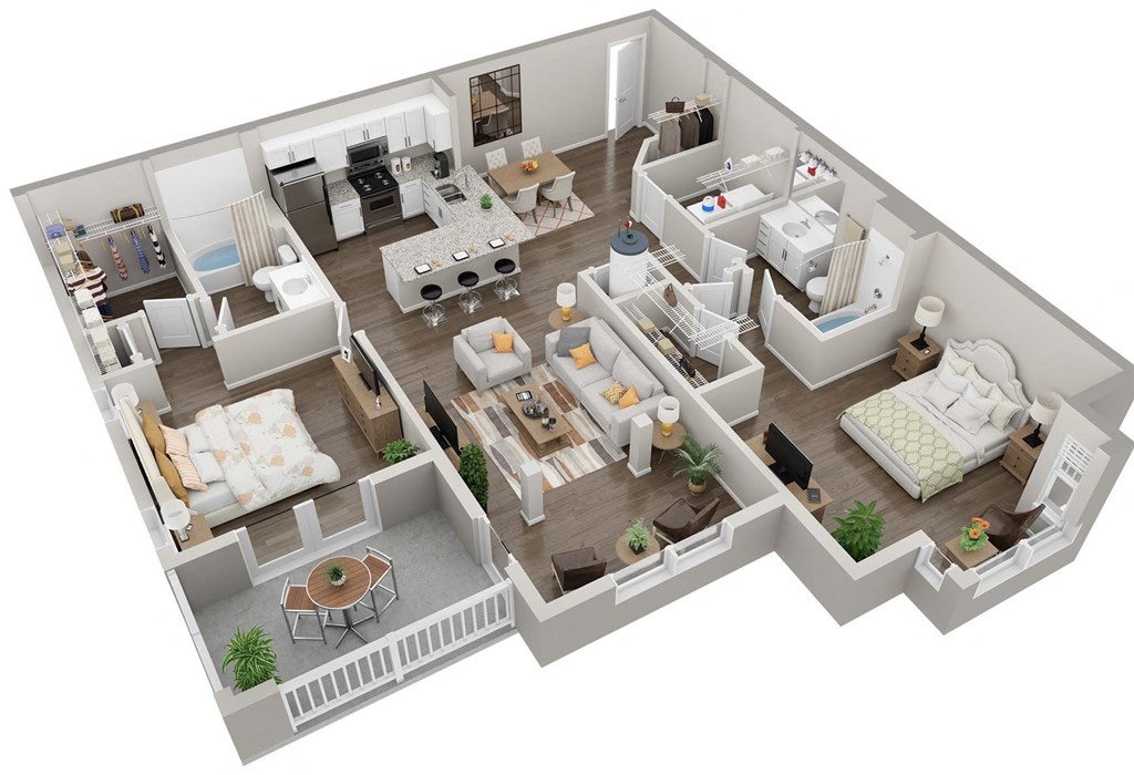 Lullwater at Jennings Mill | B1.1 | Two Bedroom Two Bathroom