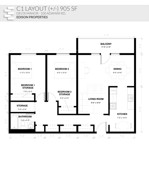 100 Adamar Road Studio-2 Beds Apartment for Rent - Photo Gallery 15