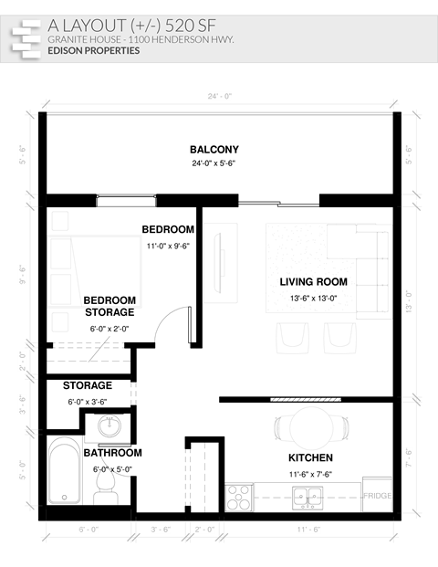 1100 Henderson Hwy Studio-2 Beds Apartment for Rent - Photo Gallery 9