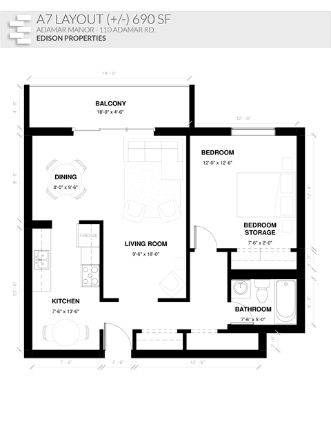110 Adamar Road Studio-3 Beds Apartment for Rent - Photo Gallery 12