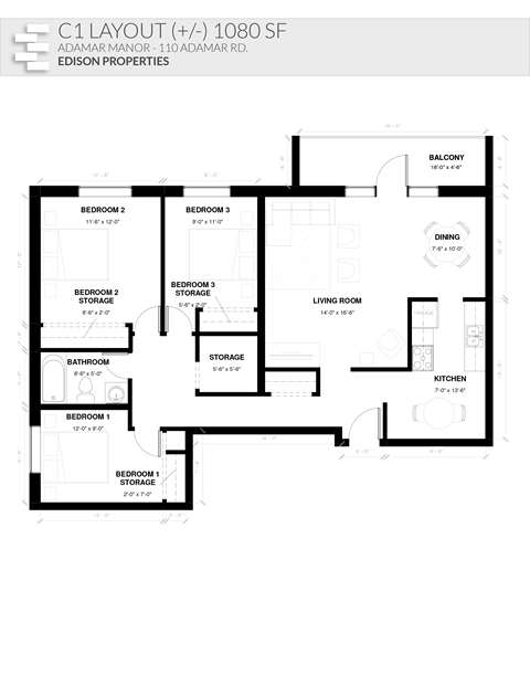 110 Adamar Road Studio-3 Beds Apartment for Rent - Photo Gallery 14