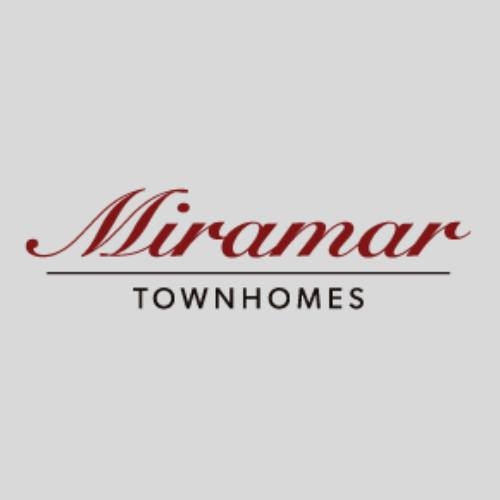 A logo for a company named Miramar Townhomes.