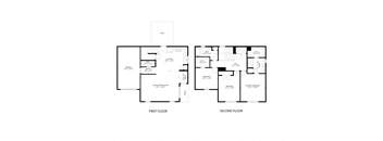 three floor plan of a house with different floors and bedrooms
