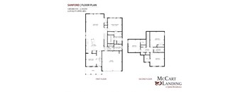 the second and third floor plans of the mccarthy house