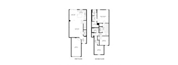 three floor plan of three different layouts of a house with different floors and different bedrooms