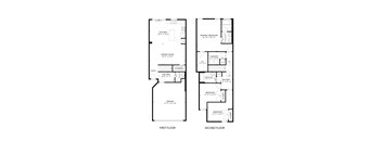 the floor plans for the two floors of the house have been prepared and shown here