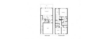 three floor plan of a house with different floors and different bedrooms