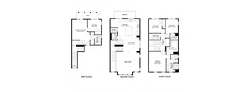 four different floor plans of a house with different views