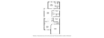 a floor plan of a bedroom apartment