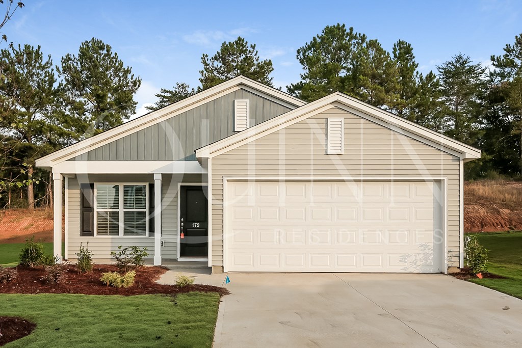 a house with a garage