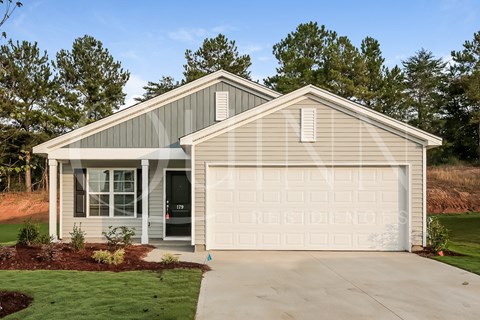 a house with a garage