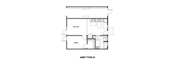 a floor plan of unit type d