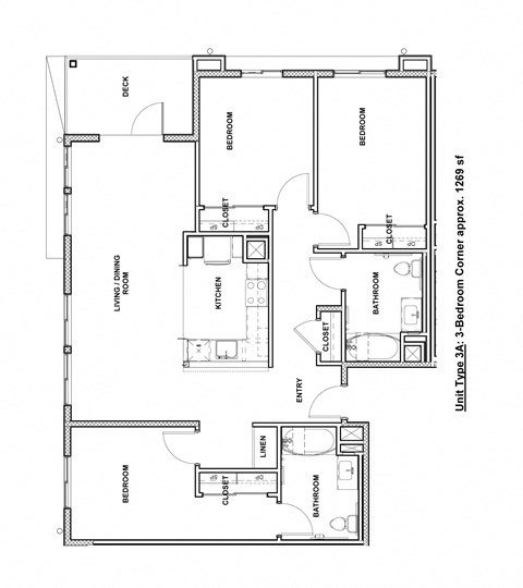 a floor plan of a small house with a kitchen and a living room