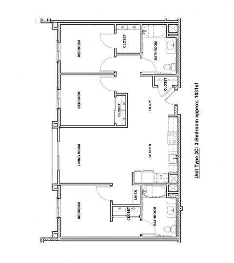 floor plan of the lower level of the house