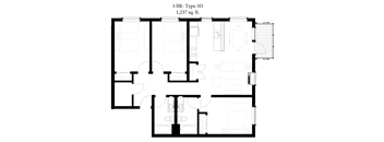 3BR-D Plan